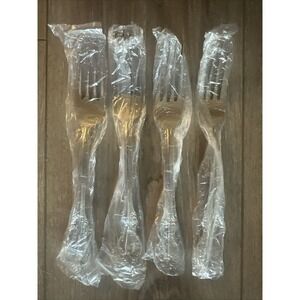 NEW Wallace CAMDEN Stainless 18/10 Glossy Dinner Forks 8‎ 1/8" Lot Of 4